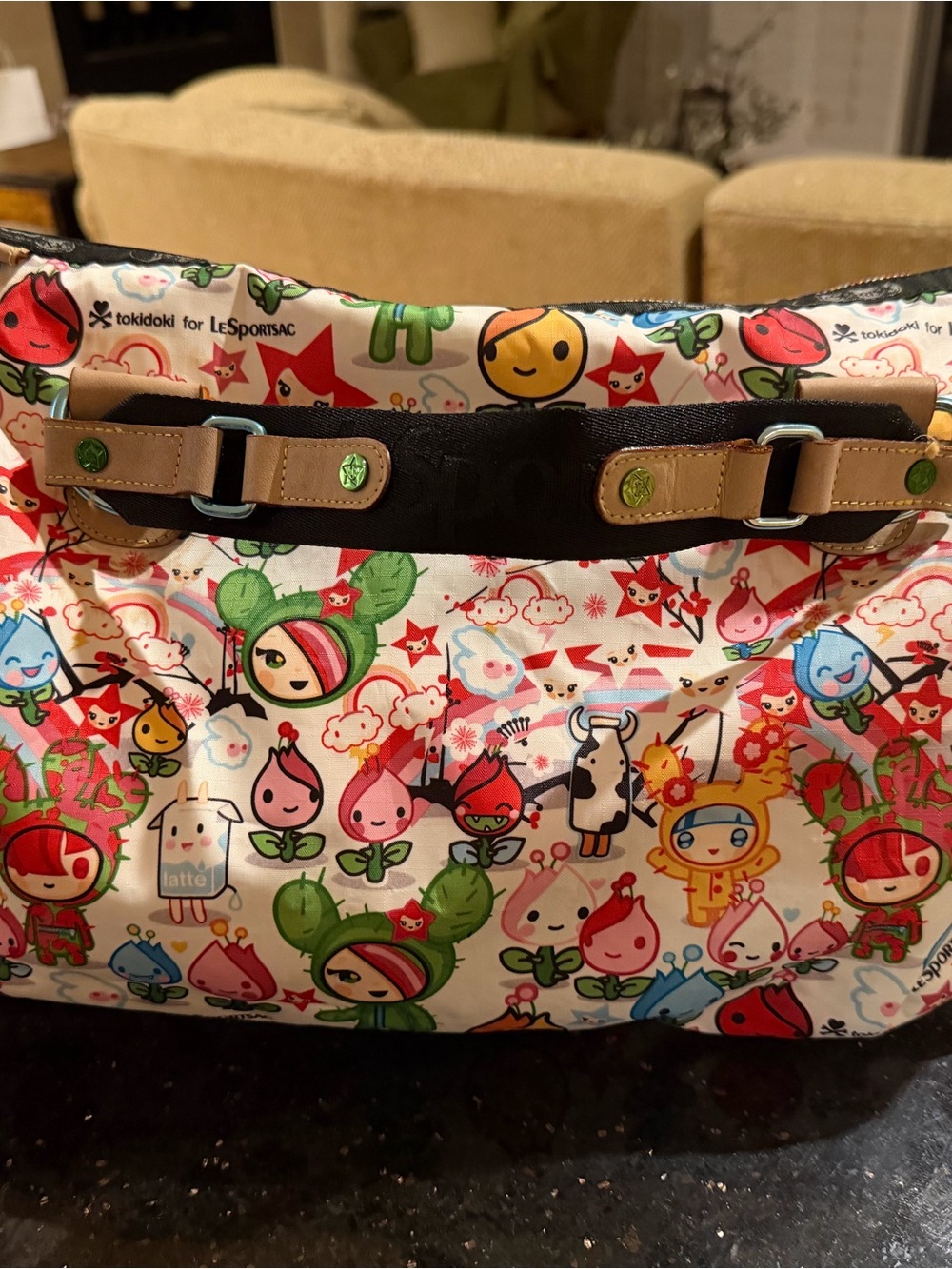LeSportsac Multicolor Original Tokidoki Character Print Duffle